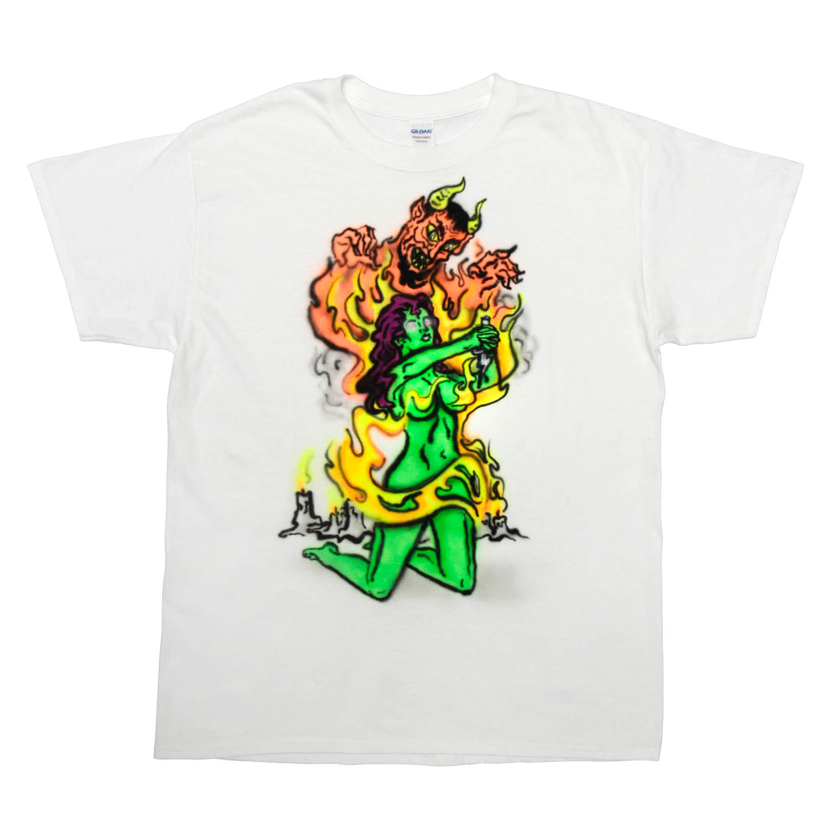 custom airbrushed rituals tee