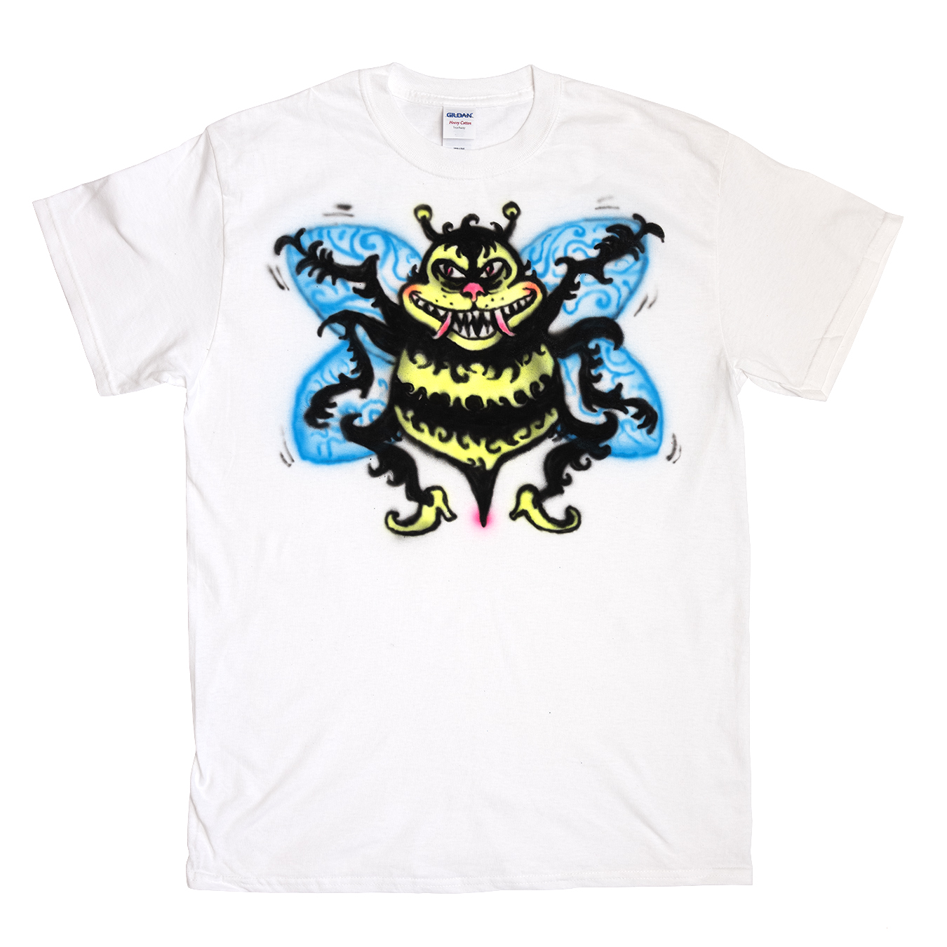 custom airbrushed bee tee